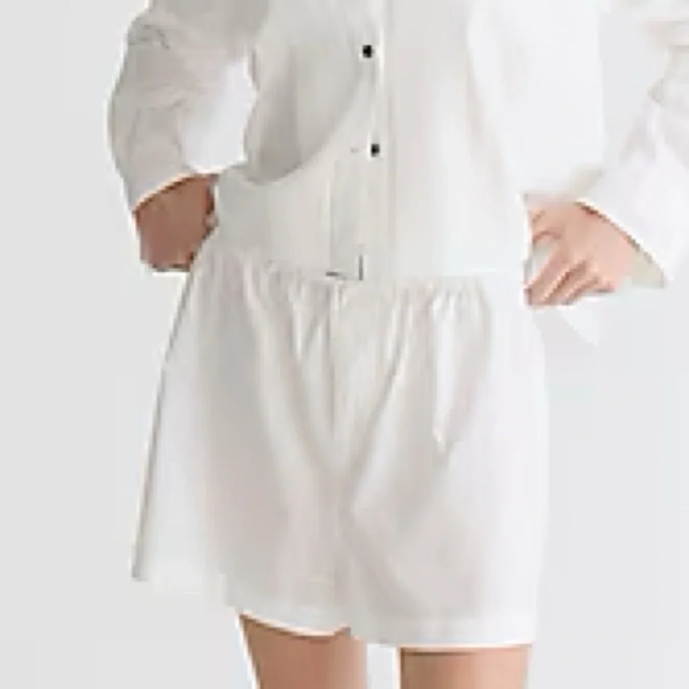 J.Crew White Poplin Boxer NWOT - Picture 2 of 9